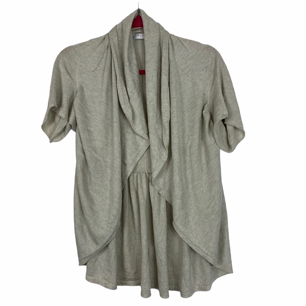 Trina Turk Silk Cashmere Cocoon Short Sleeve Cardi